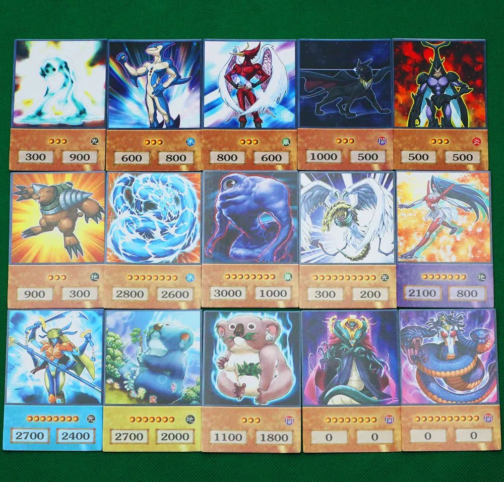100pcs Yu - Gi - Oh Anime Style Cards Blue Eyes Dark Magician Exodia Obelisk Slifer Ra - Maxwell shop