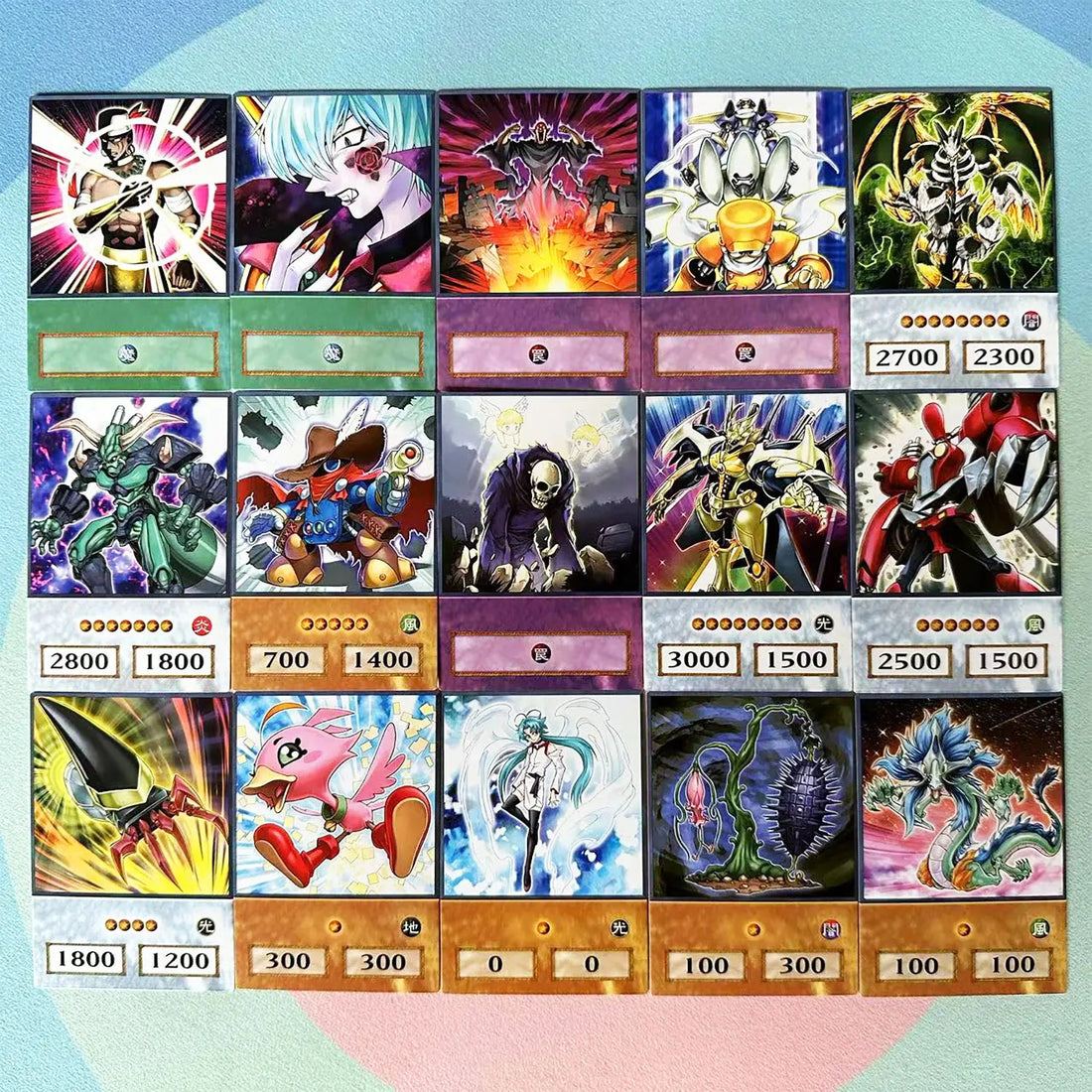 100pcs Yu - Gi - Oh Anime Style Cards Blue Eyes Dark Magician Exodia Obelisk Slifer Ra - Maxwell shop