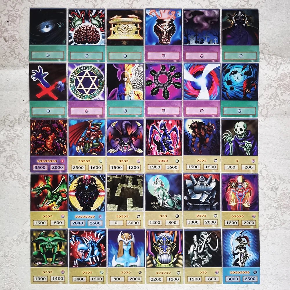 100pcs Yu - Gi - Oh Anime Style Cards Blue Eyes Dark Magician Exodia Obelisk Slifer Ra - Maxwell shop