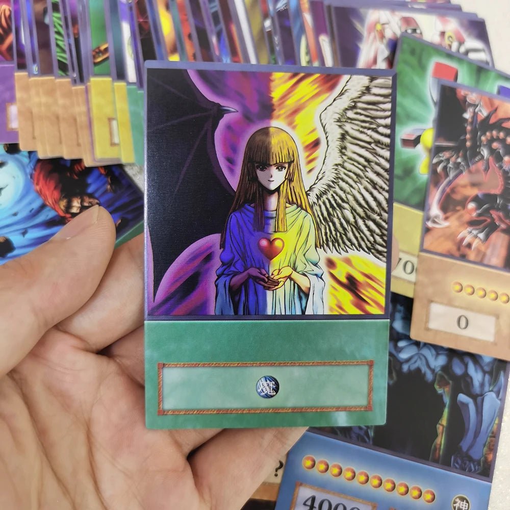 100pcs Yu - Gi - Oh Anime Style Cards Blue Eyes Dark Magician Exodia Obelisk Slifer Ra - Maxwell shop