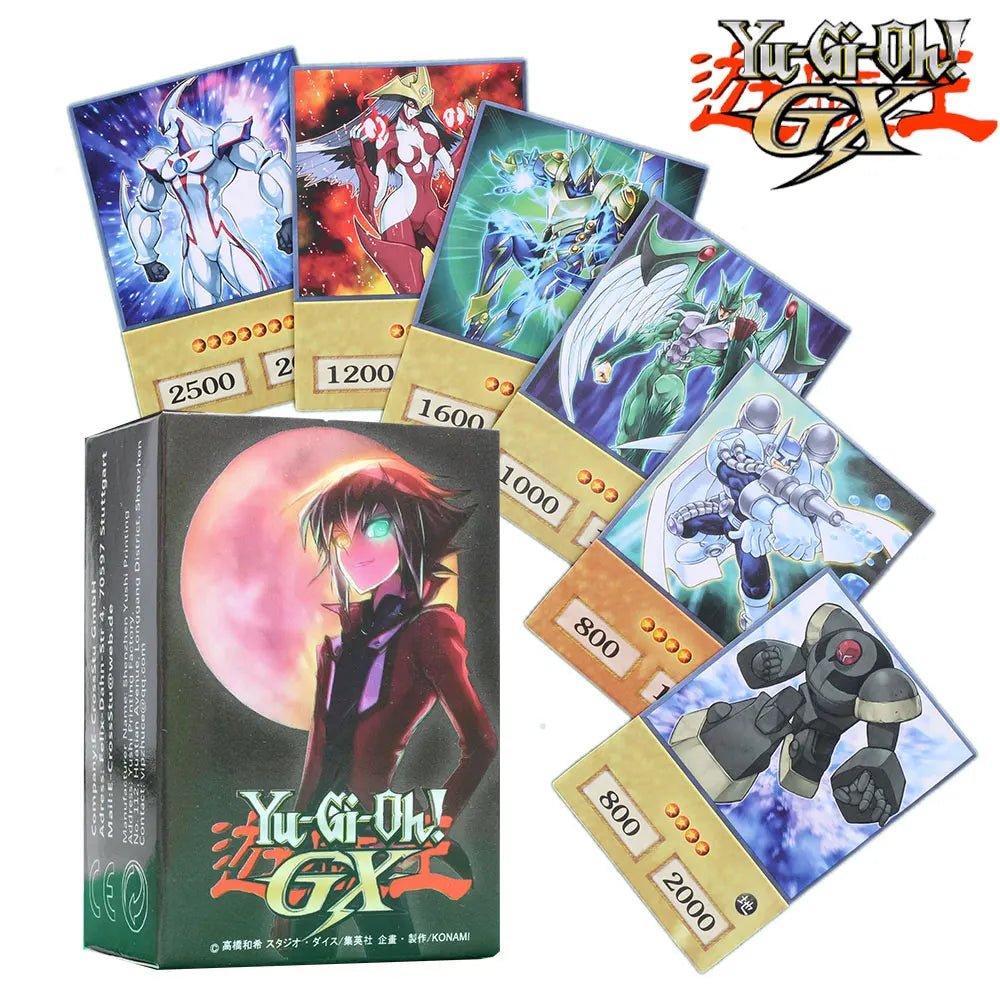 100pcs Yu - Gi - Oh Anime Style Cards Blue Eyes Dark Magician Exodia Obelisk Slifer Ra - Maxwell shop