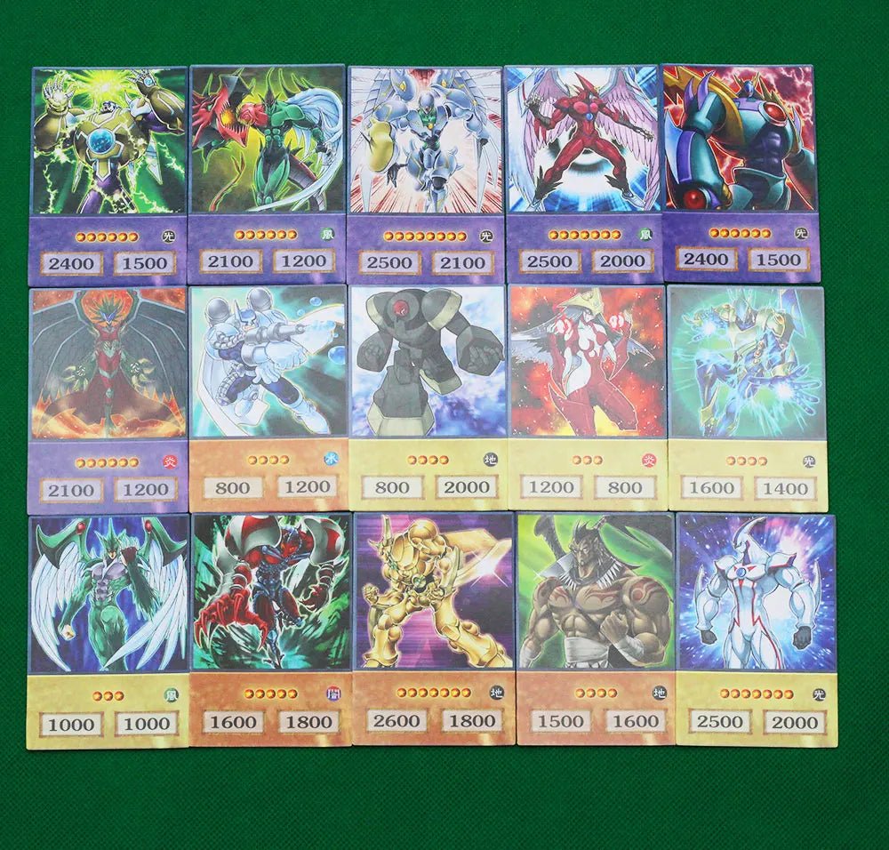 100pcs Yu - Gi - Oh Anime Style Cards Blue Eyes Dark Magician Exodia Obelisk Slifer Ra - Maxwell shop