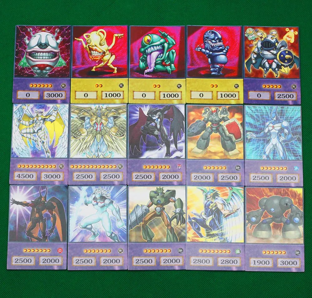 100pcs Yu - Gi - Oh Anime Style Cards Blue Eyes Dark Magician Exodia Obelisk Slifer Ra - Maxwell shop