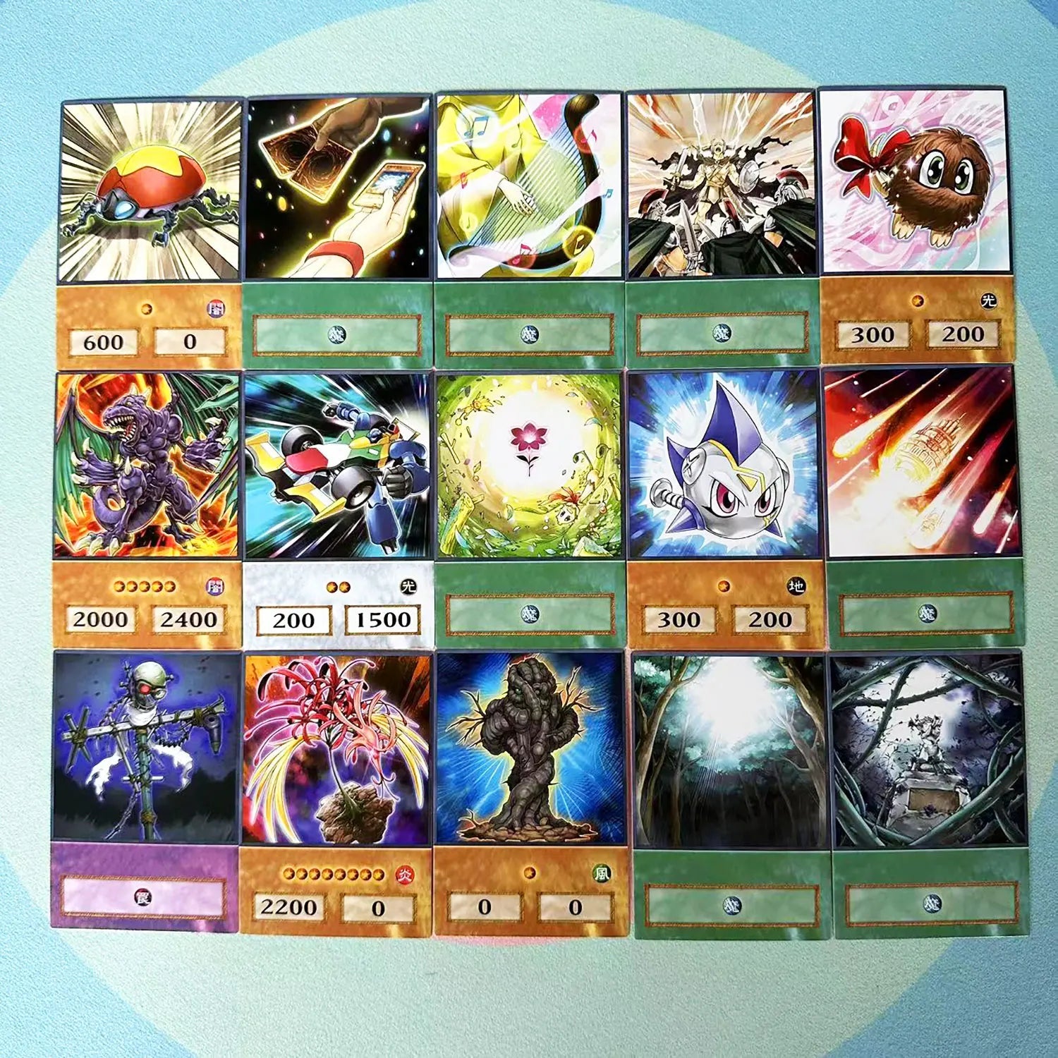 100pcs Yu - Gi - Oh Anime Style Cards Blue Eyes Dark Magician Exodia Obelisk Slifer Ra - Maxwell shop