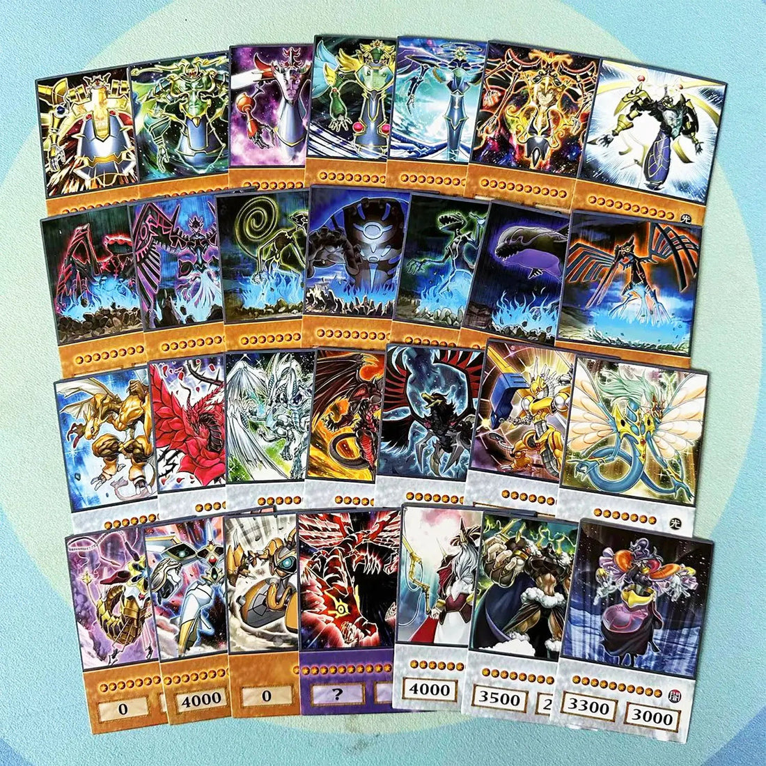 100pcs Yu - Gi - Oh Anime Style Cards Blue Eyes Dark Magician Exodia Obelisk Slifer Ra - Maxwell shop