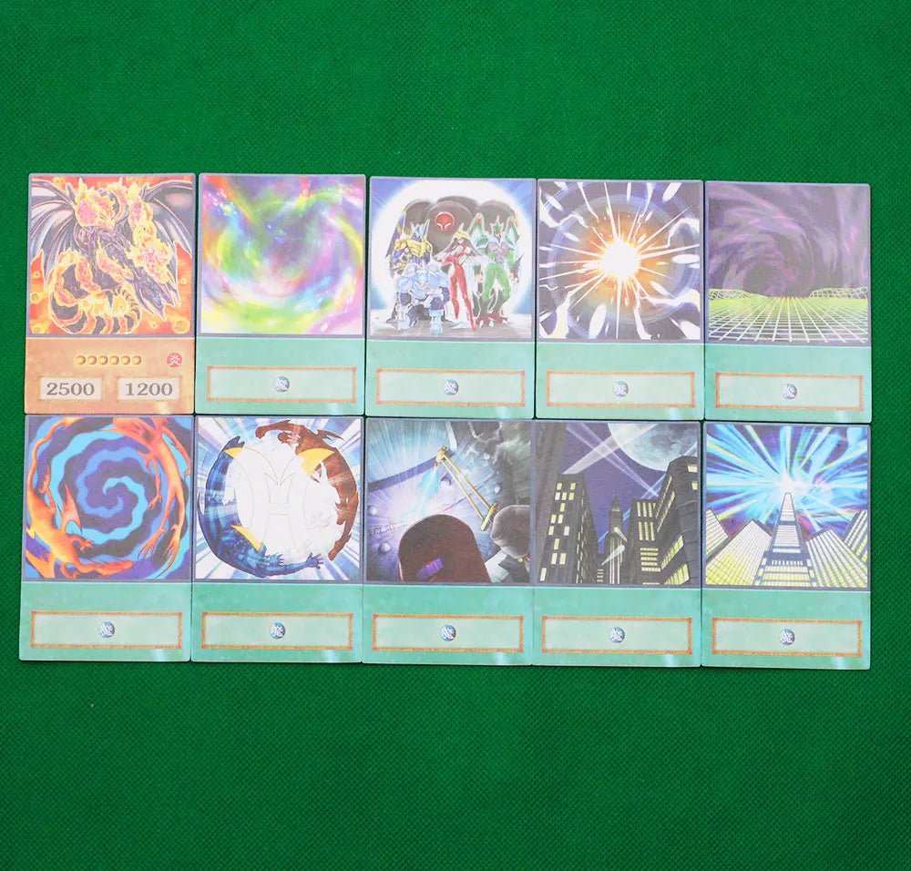 100pcs Yu - Gi - Oh Anime Style Cards Blue Eyes Dark Magician Exodia Obelisk Slifer Ra - Maxwell shop