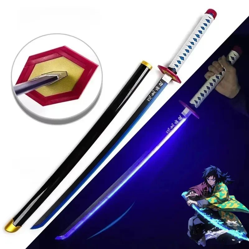104cm Bright Katana LED Light Sword Kimetsu No Yaiba Anime Demon Slayer Cosplay - Maxwell shop