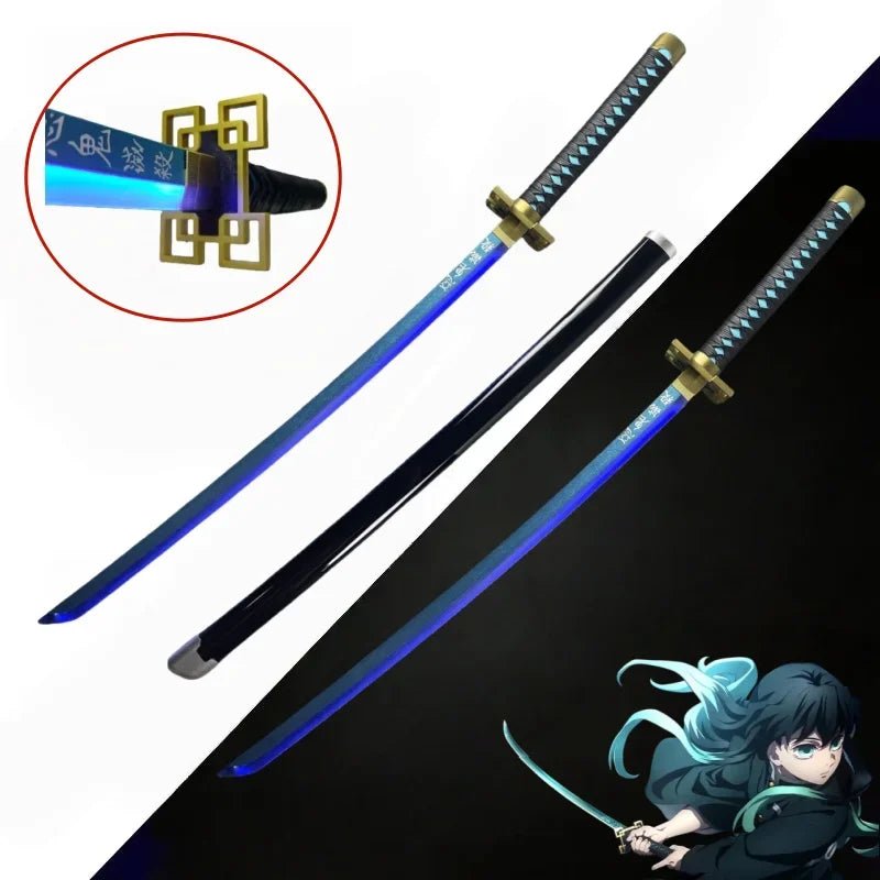 104cm Bright Katana LED Light Sword Kimetsu No Yaiba Anime Demon Slayer Cosplay - Maxwell shop