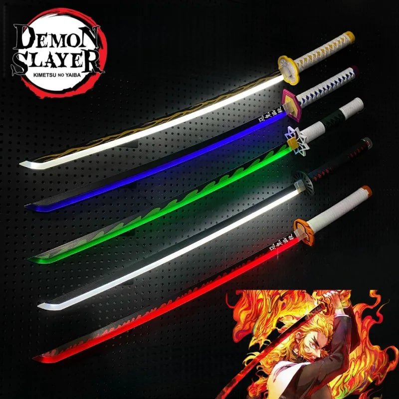 104cm Bright Katana LED Light Sword Kimetsu No Yaiba Anime Demon Slayer Cosplay - Maxwell shop