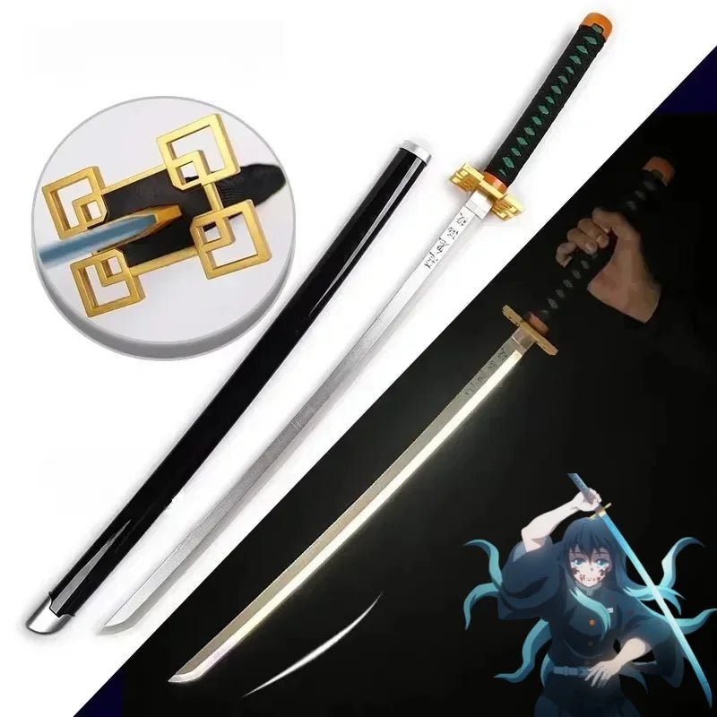 104cm Bright Katana LED Light Sword Kimetsu No Yaiba Anime Demon Slayer Cosplay - Maxwell shop