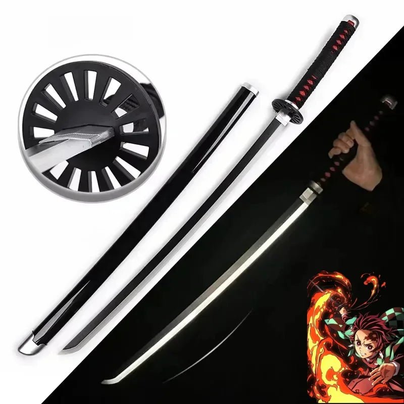 104cm Bright Katana LED Light Sword Kimetsu No Yaiba Anime Demon Slayer Cosplay - Maxwell shop