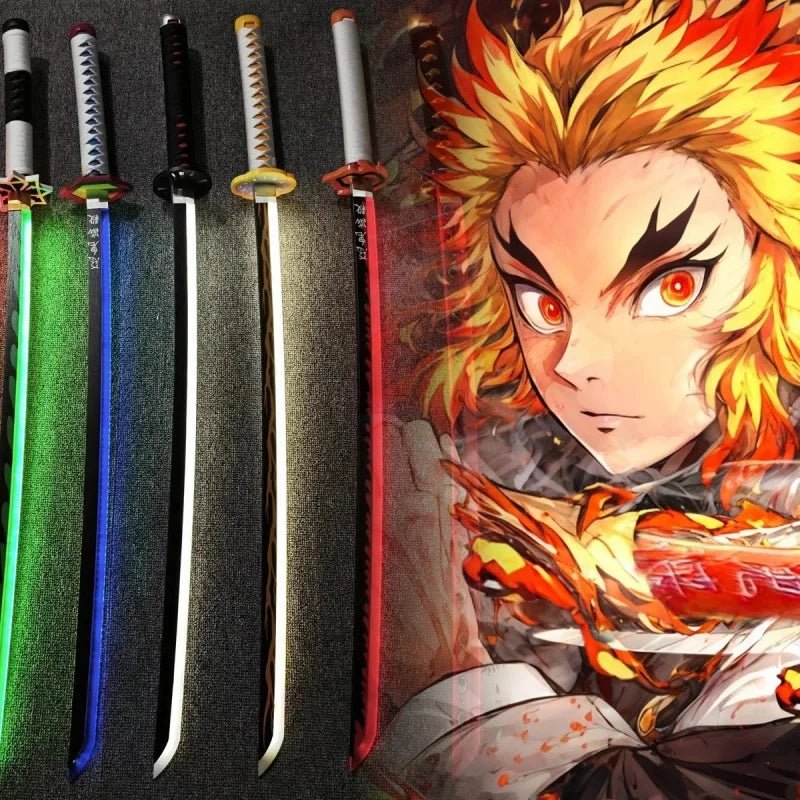 104cm Bright Katana LED Light Sword Kimetsu No Yaiba Anime Demon Slayer Cosplay - Maxwell shop