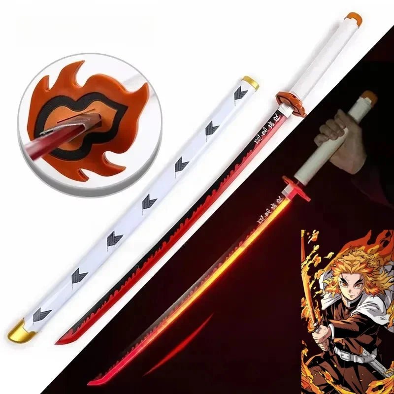 104cm Bright Katana LED Light Sword Kimetsu No Yaiba Anime Demon Slayer Cosplay - Maxwell shop