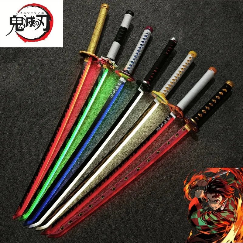 104cm Bright Katana LED Light Sword Kimetsu No Yaiba Anime Demon Slayer Cosplay - Maxwell shop