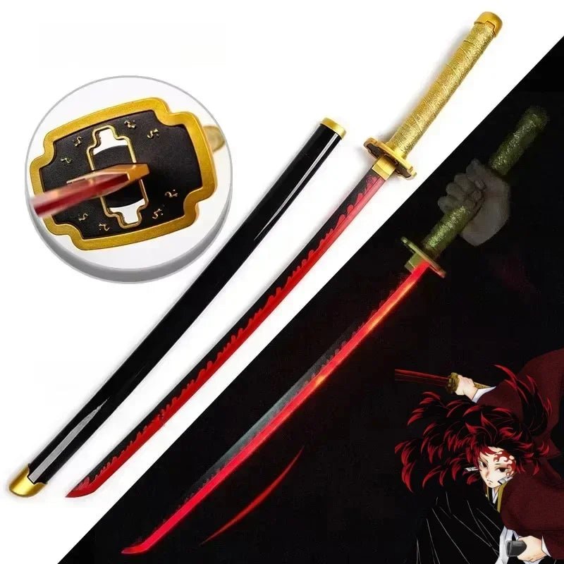 104cm Bright Katana LED Light Sword Kimetsu No Yaiba Anime Demon Slayer Cosplay - Maxwell shop