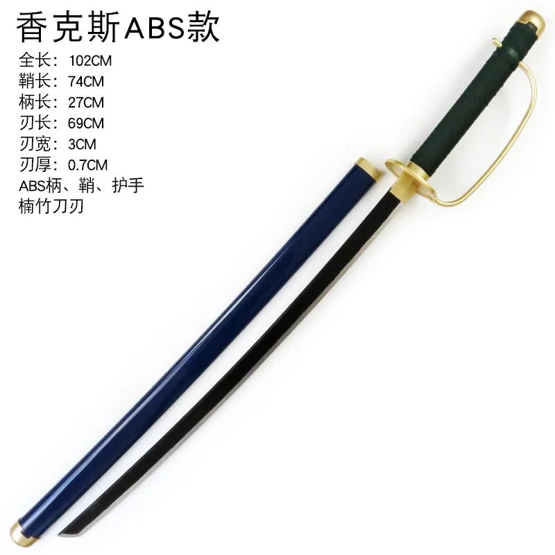 104cm Roronoa Zoro Sword Anime One Piece Cosplay Knife Ninja Real Size Japanese Katana - Maxwell shop