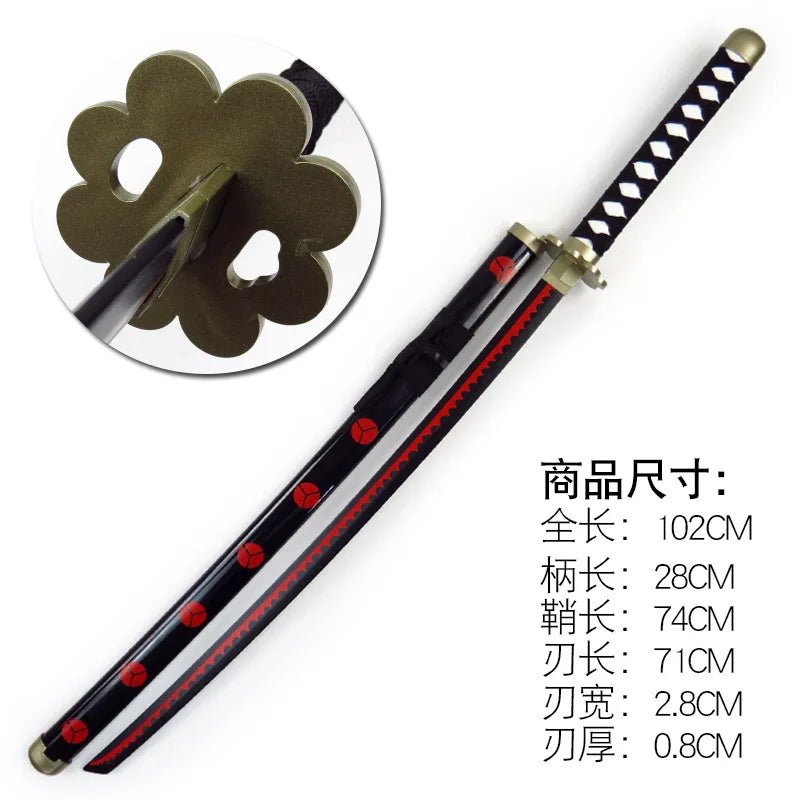 104cm Roronoa Zoro Sword Anime One Piece Cosplay Knife Ninja Real Size Japanese Katana - Maxwell shop