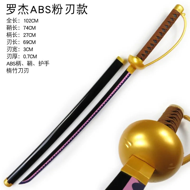 104cm Roronoa Zoro Sword Anime One Piece Cosplay Knife Ninja Real Size Japanese Katana - Maxwell shop