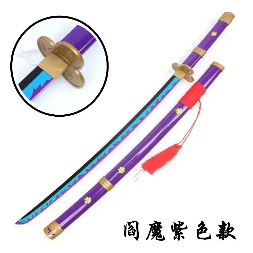 104cm Roronoa Zoro Sword Anime One Piece Cosplay Knife Ninja Real Size Japanese Katana - Maxwell shop