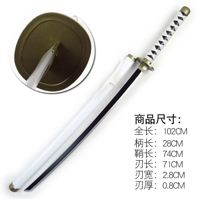 104cm Roronoa Zoro Sword Anime One Piece Cosplay Knife Ninja Real Size Japanese Katana - Maxwell shop