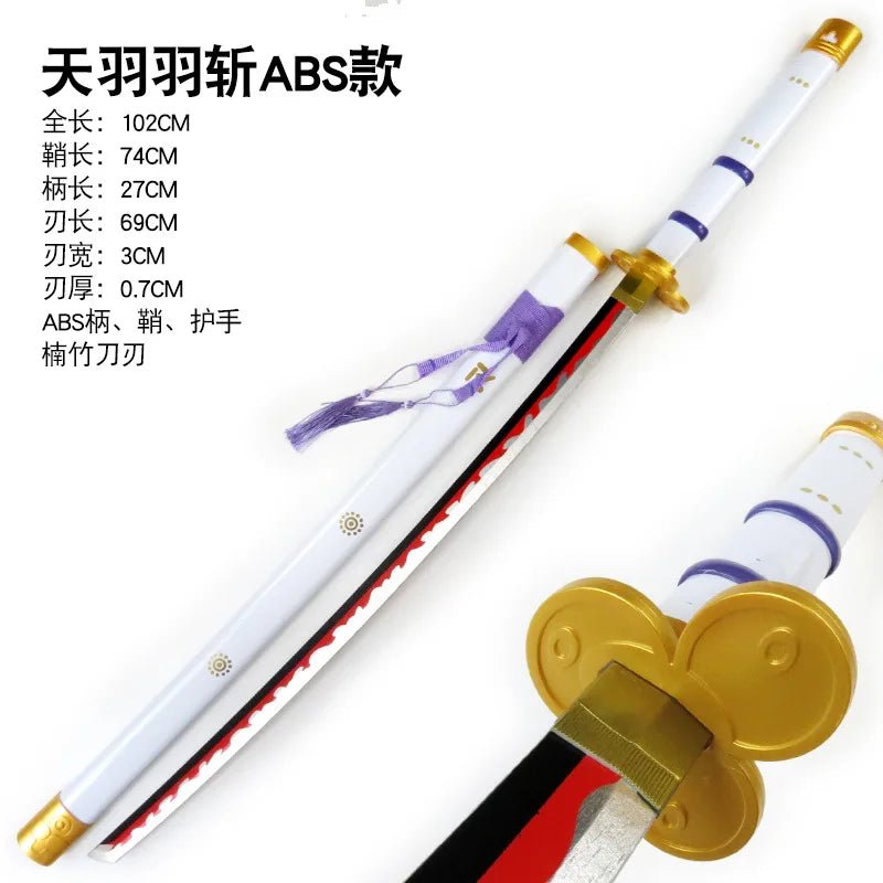 104cm Roronoa Zoro Sword Anime One Piece Cosplay Knife Ninja Real Size Japanese Katana - Maxwell shop