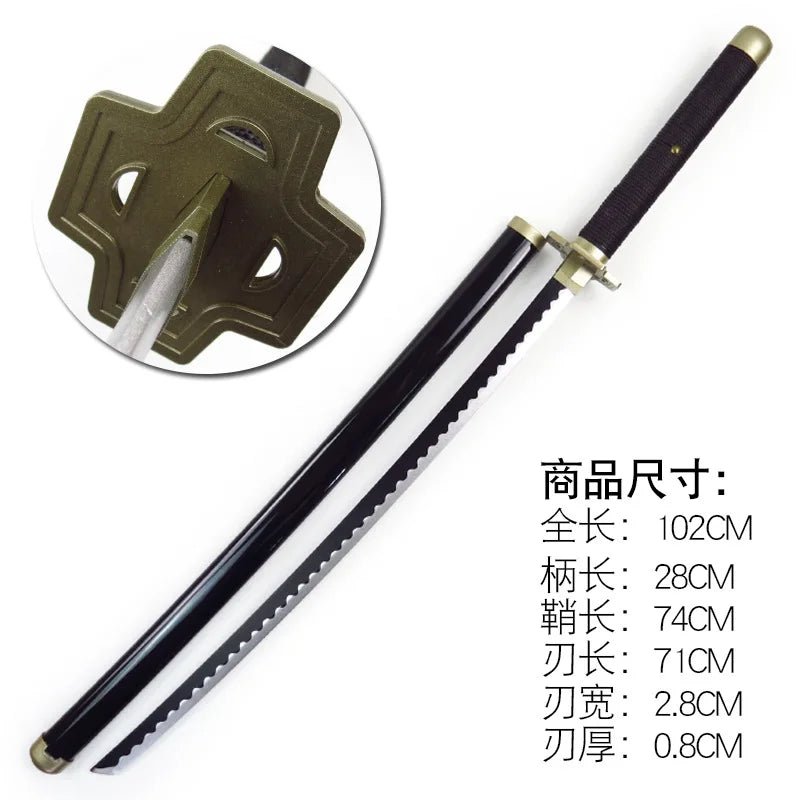 104cm Roronoa Zoro Sword Anime One Piece Cosplay Knife Ninja Real Size Japanese Katana - Maxwell shop