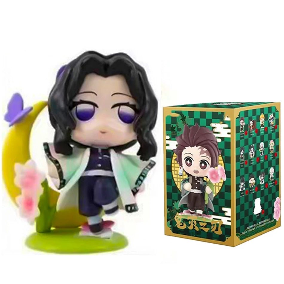 10CM Anime Demon Slayer Blind Box Figure Tanjiro Kamado Nezuko Cartoon PVC Model Desktop - Maxwell shop