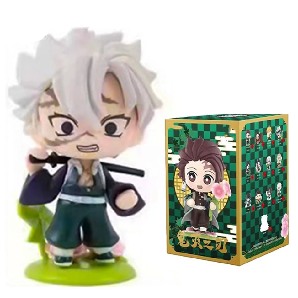 10CM Anime Demon Slayer Blind Box Figure Tanjiro Kamado Nezuko Cartoon PVC Model Desktop - Maxwell shop