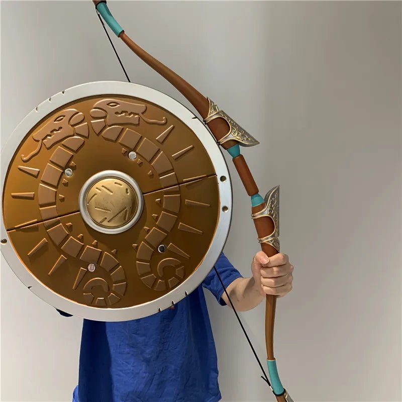 1:1 Skyward Sword Cosplay Sky Shield Dusk Shield Sunset Bow Set Weapons Sword - Maxwell shop