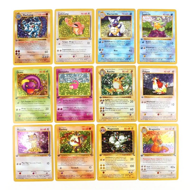 151Pcs/box 1996 First Generation Pokémon card Charizard Pikachu Mewtwo Blastoise - Maxwell shop