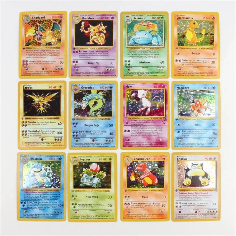 151Pcs/box 1996 First Generation Pokémon card Charizard Pikachu Mewtwo Blastoise - Maxwell shop