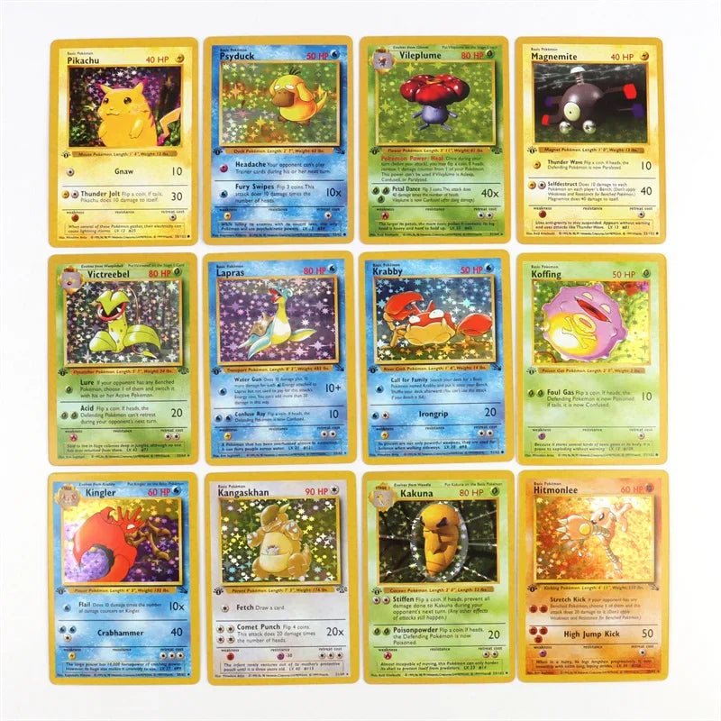 151Pcs/box 1996 First Generation Pokémon card Charizard Pikachu Mewtwo Blastoise - Maxwell shop