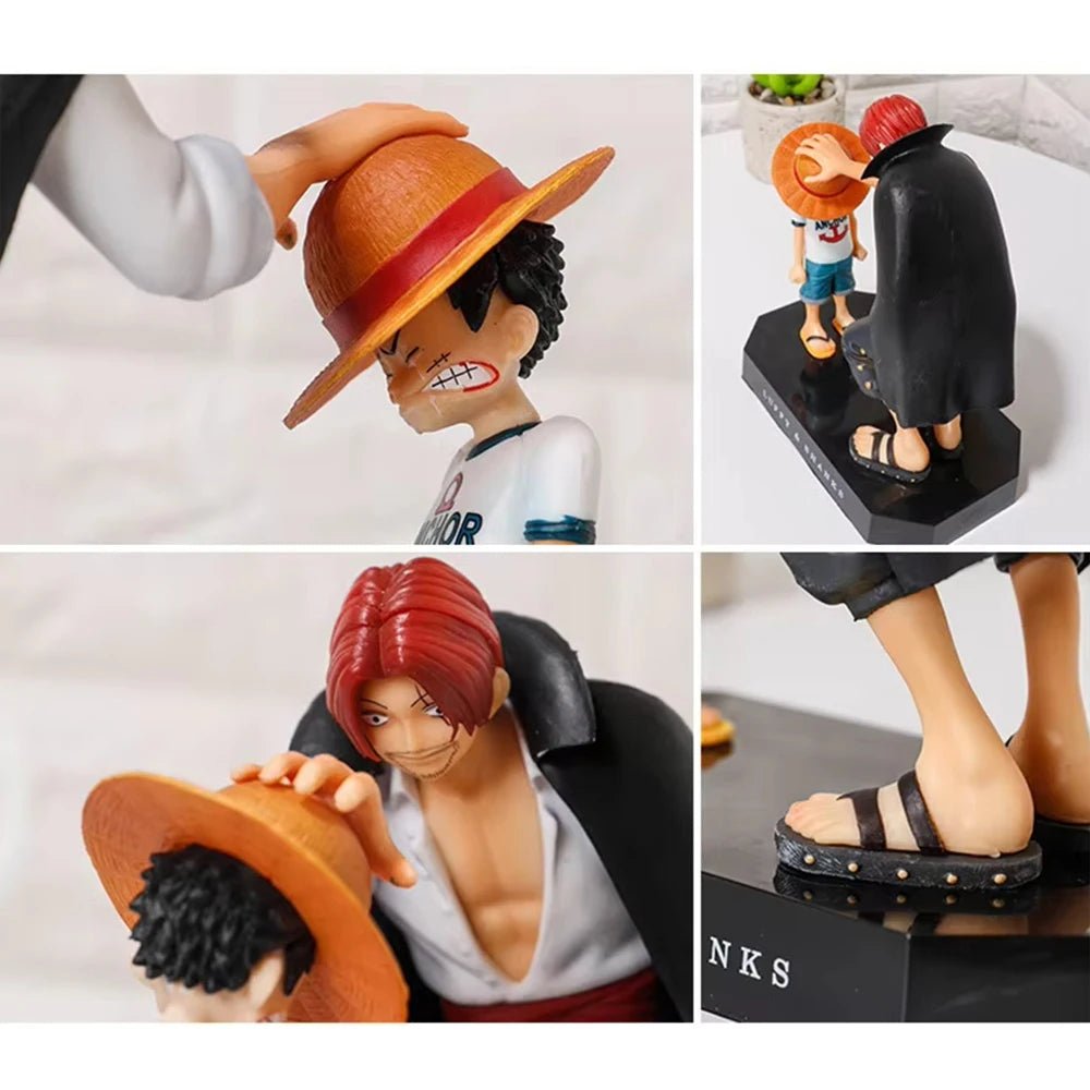 18cm One Piece Anime Figure Shanks Straw Hat Luffy Action Figure One Piece - Maxwell shop