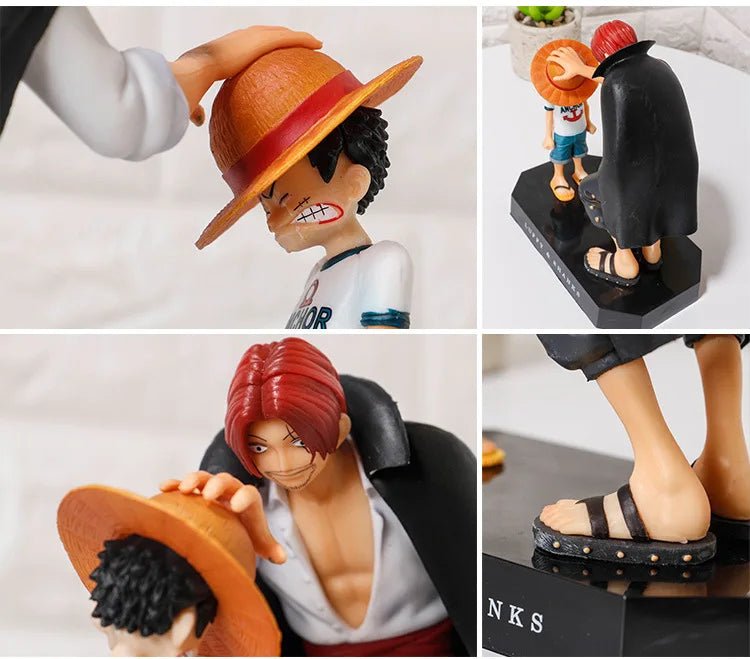 18cm One Piece Anime Figure Shanks Straw Hat Luffy Action Figure One Piece - Maxwell shop