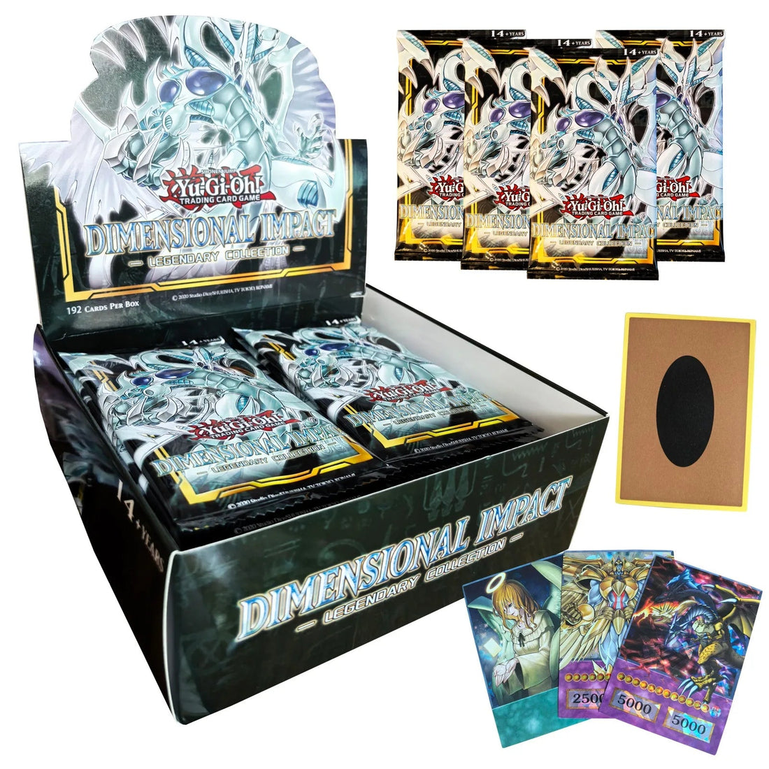 192Pcs Yu-Gi-Oh Anime Style Cards Blind Box Blue Eyes Dark Magician Exodia Yugioh - Maxwell shop