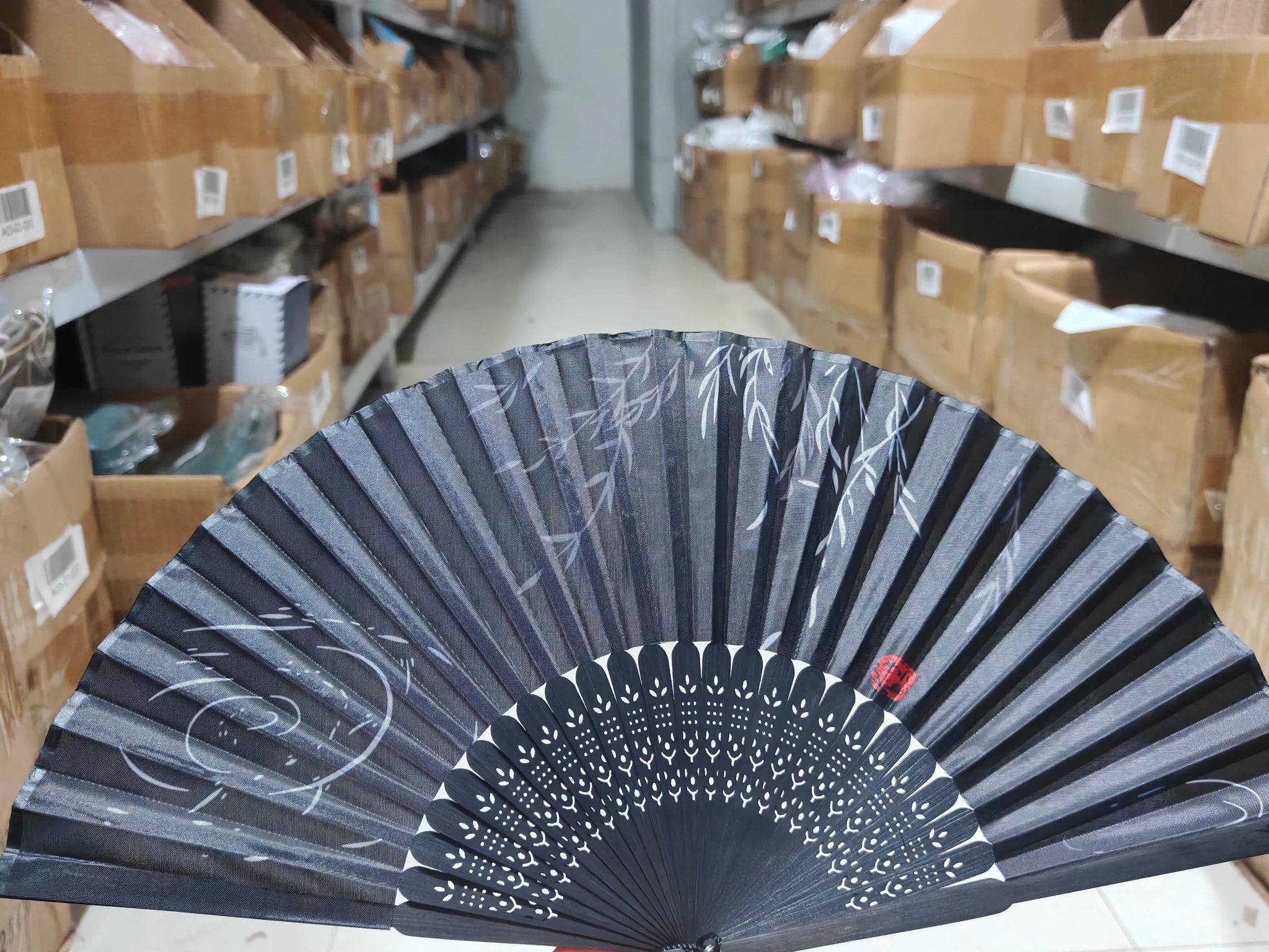 1pc-Multi-colored hand folding fan, bamboo folding fan, hand folding fan - Maxwell shop
