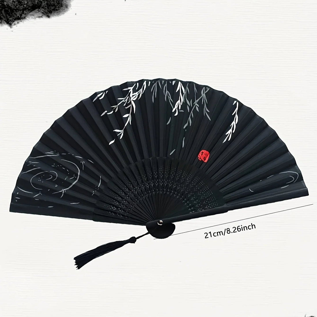 1pc-Multi-colored hand folding fan, bamboo folding fan, hand folding fan - Maxwell shop
