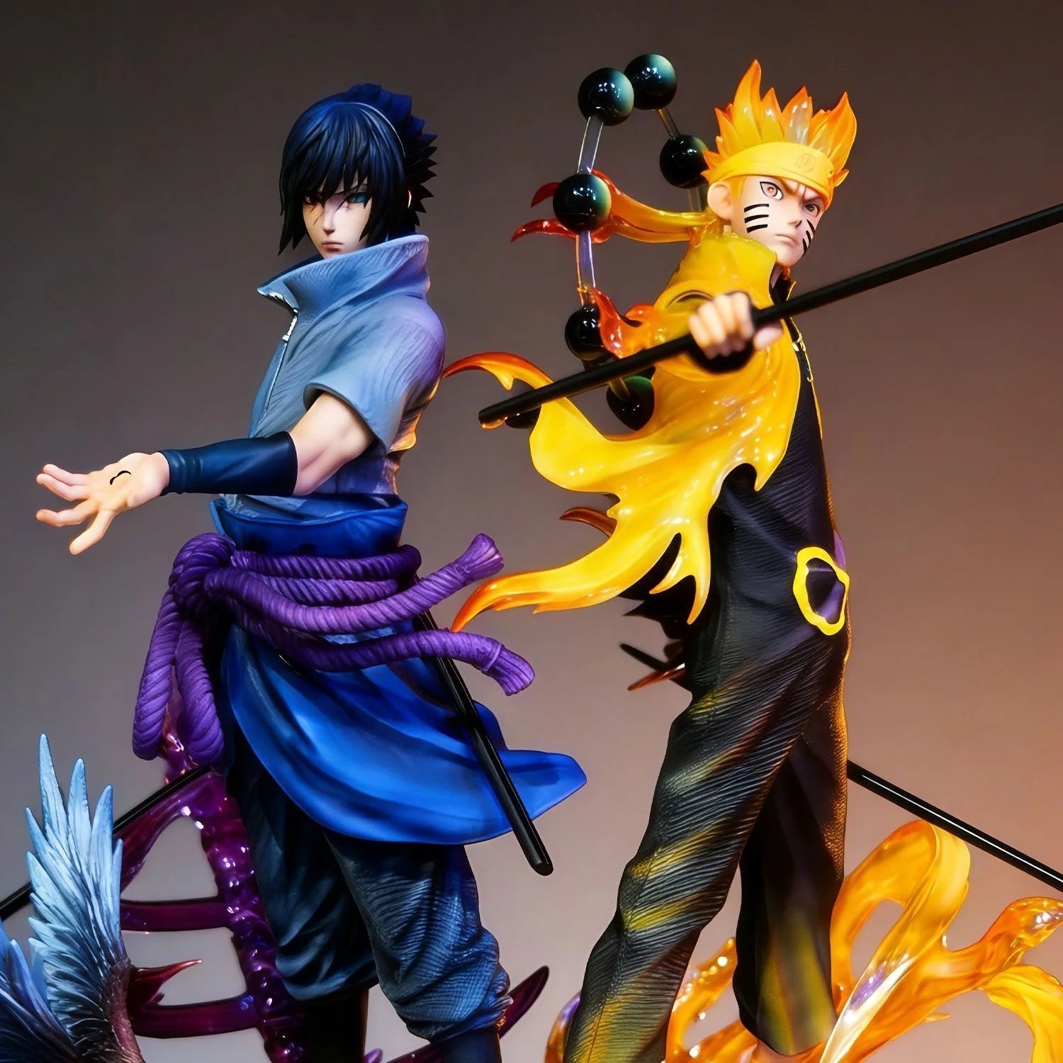 22cm Naruto Anime Figure Naruto And Sasuke GK Collection Figures Statue Anime - Maxwell shop
