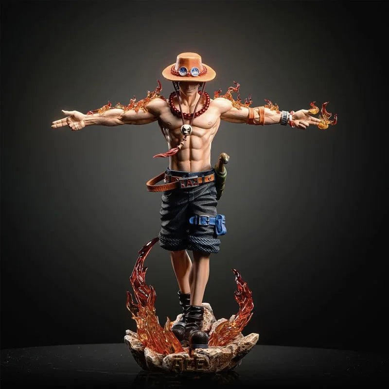 28cm Anime One Piece Ace Figure Portgas D Ace Action Figurine - Maxwell shop