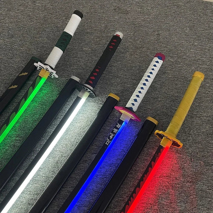 31/40inch Glow Demon Slayer Katana Luminous Sword LED Light Kyoujurou Anime Cosplay - Maxwell shop