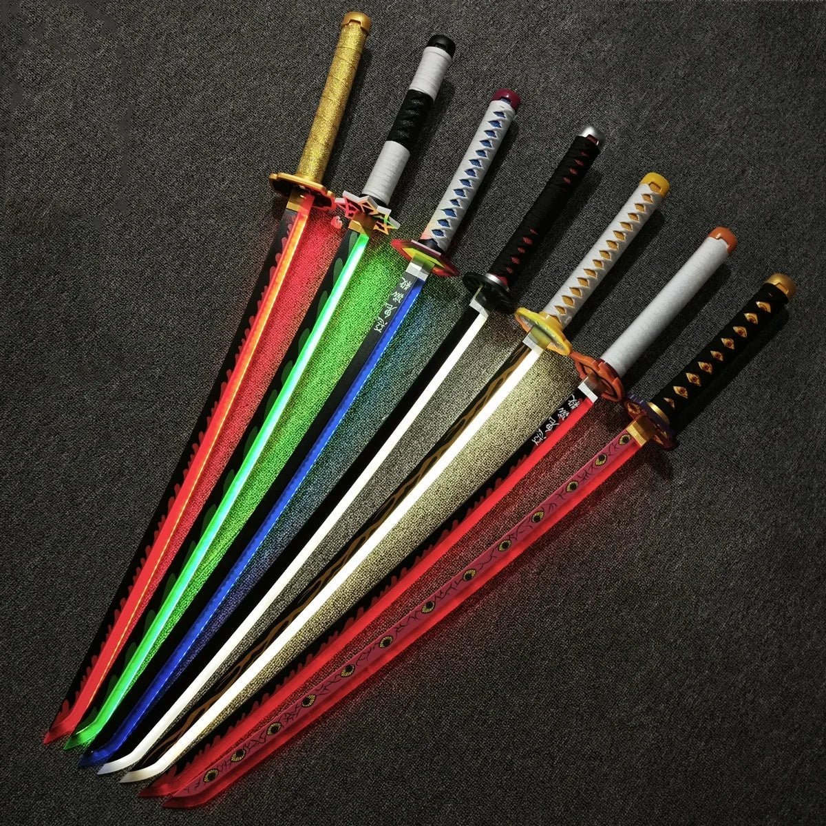 31/40inch Glow Demon Slayer Katana Luminous Sword LED Light Kyoujurou Anime Cosplay - Maxwell shop