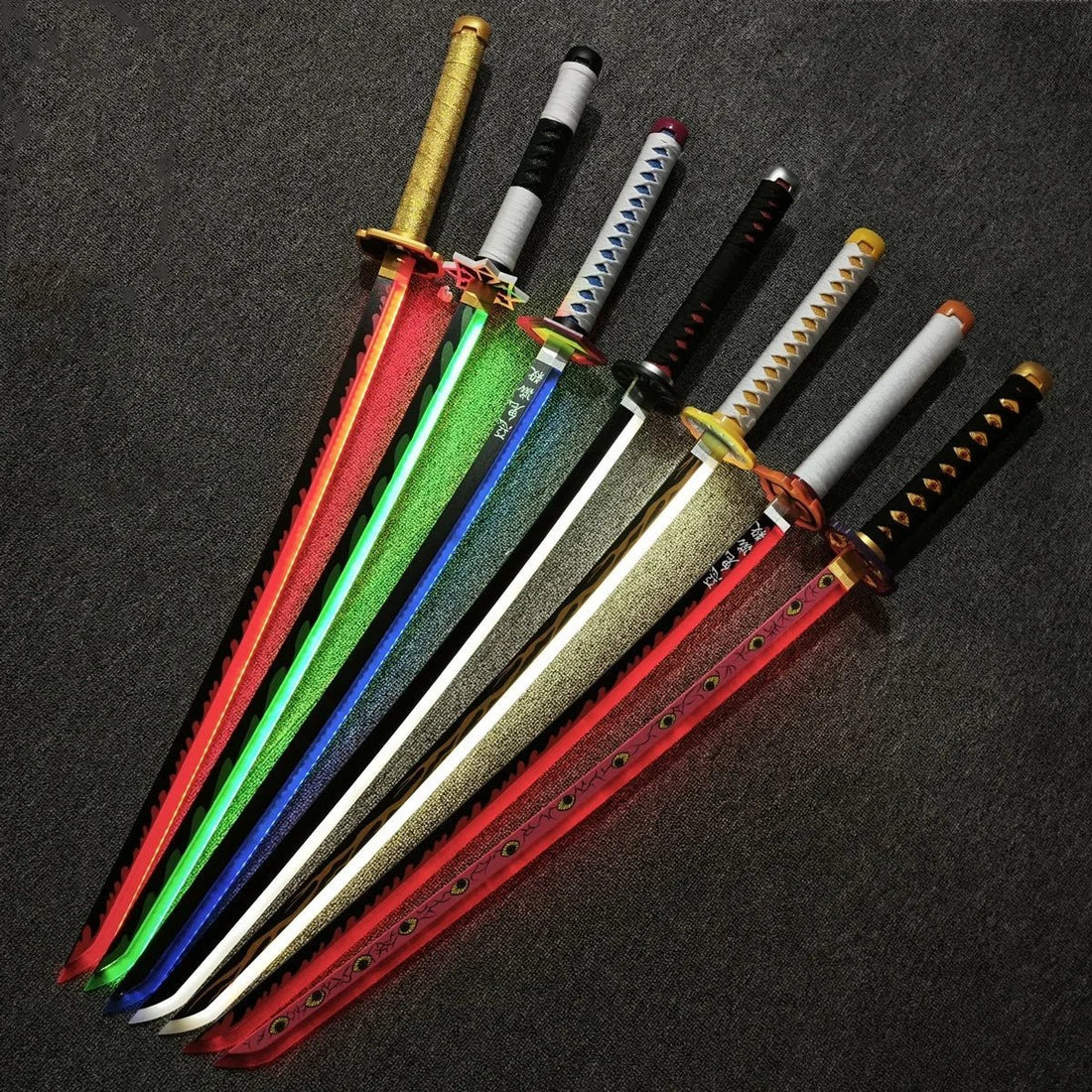 31/40inch Glow Demon Slayer Katana Luminous Sword LED Light Kyoujurou Anime Cosplay - Maxwell shop