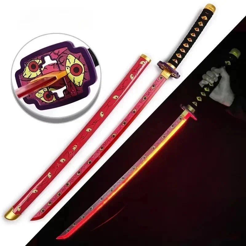 31/40inch Glow Demon Slayer Katana Luminous Sword LED Light Kyoujurou Anime Cosplay - Maxwell shop