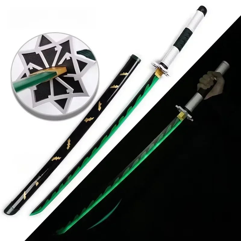 31/40inch Glow Demon Slayer Katana Luminous Sword LED Light Kyoujurou Anime Cosplay - Maxwell shop