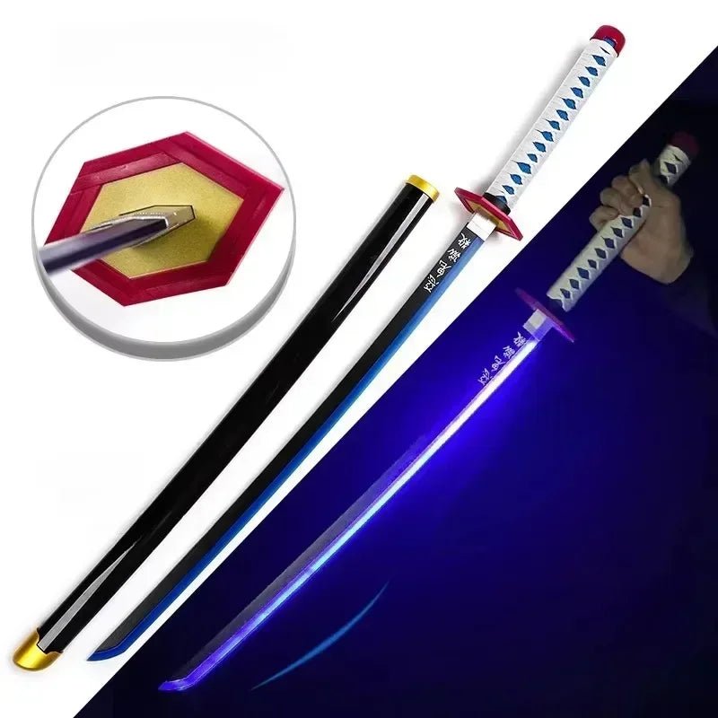 31/40inch Glow Demon Slayer Katana Luminous Sword LED Light Kyoujurou Anime Cosplay - Maxwell shop