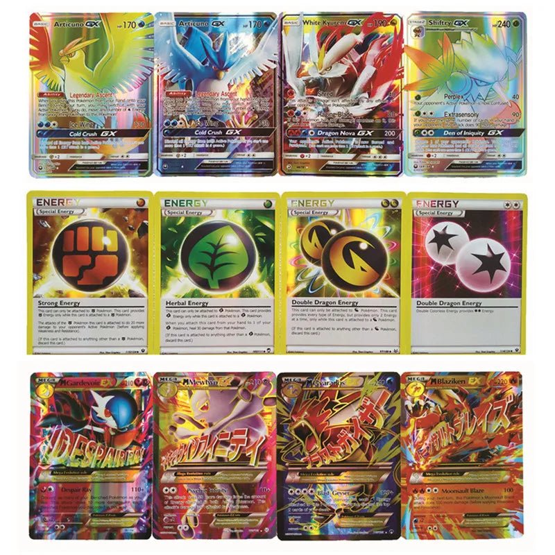 4 Bags 36Pcs English Pokemon Cards Charizard Pikachu Collectible Card Anime - Maxwell shop