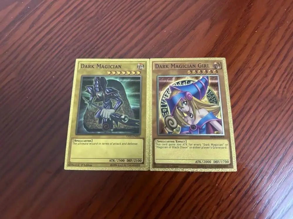 55pcs Golden Foil Plastic Yu-Gi-Oh Anime Cards in English Blue Eyes Exodia Obelisk - Maxwell shop