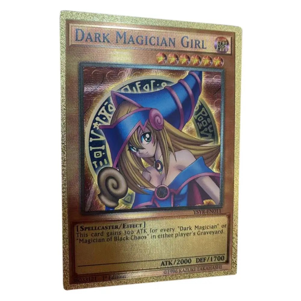 55pcs Golden Foil Plastic Yu-Gi-Oh Anime Cards in English Blue Eyes Exodia Obelisk - Maxwell shop