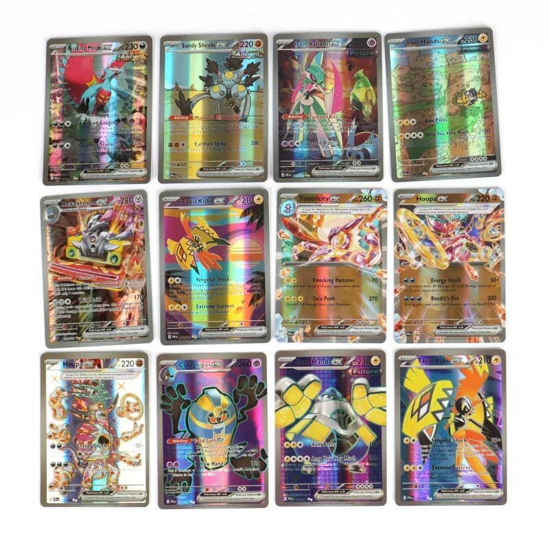 60/100Pcs English Pokemon Cards Shining MEGA GX Vmax TAG EX Vstar V Collection Cards - Maxwell shop