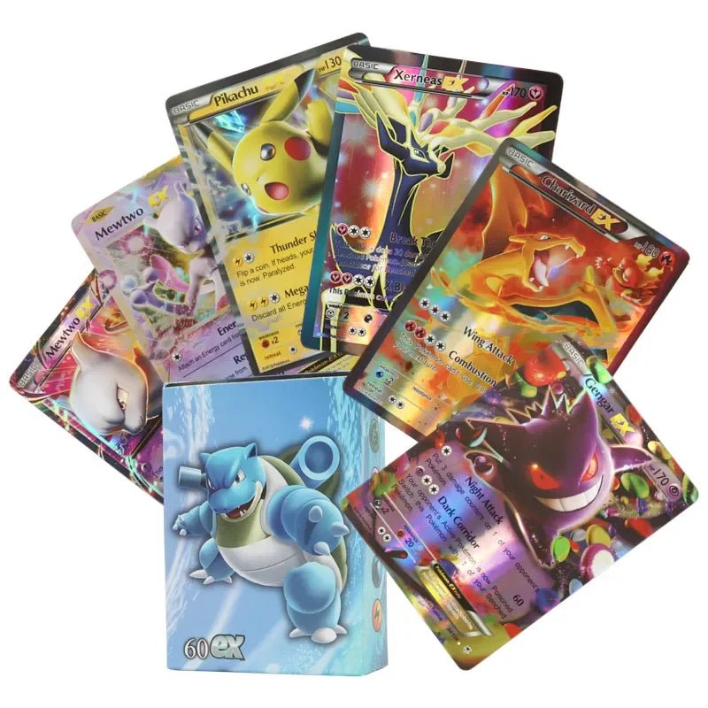60/100Pcs English Pokemon Cards Shining MEGA GX Vmax TAG EX Vstar V Collection Cards - Maxwell shop
